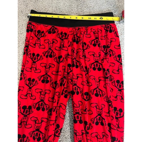 Mickey Mouse Womens Red & Black "The One And Only" Soft Pajama Set Size Small - Picture 9 of 16